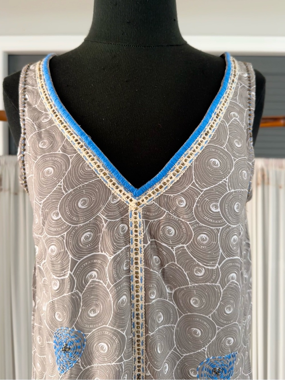 Skemo Boho Beaded Shift Dress - Picture 6 of 12